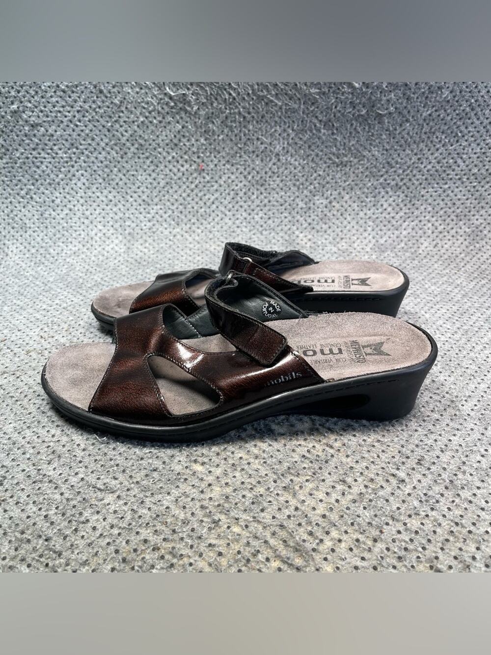 Mephisto Mobils Bronze Strap Sandals Size 42 UK 10 US Women’s